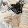 French pure sensual underpants, lace cutout thin mesh, breathable and comfortable, low-waisted women's triangle pants Specification image